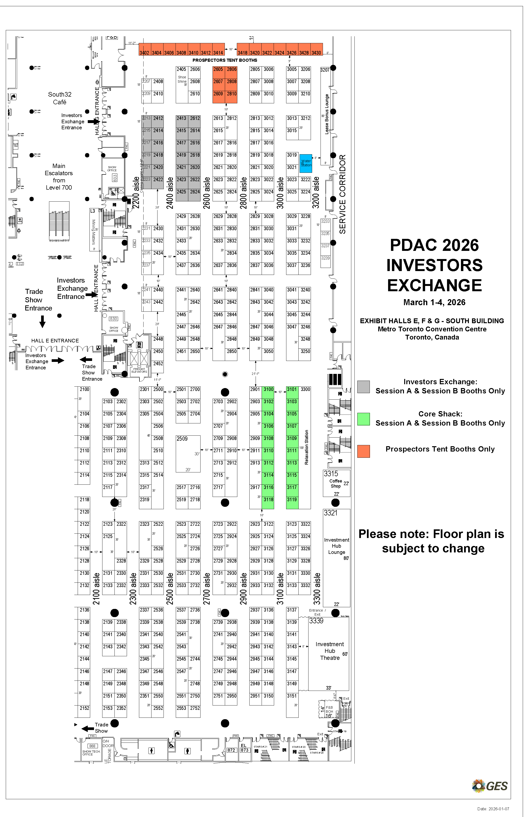 Investors Exchange Prospectors Tent and Core Shack