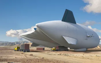 Airship with truck