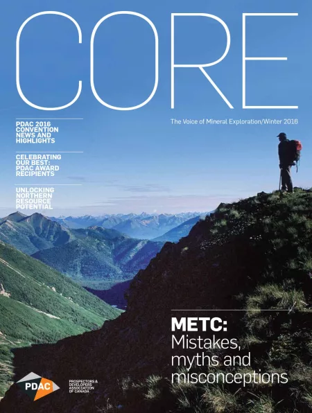 CORE Magazine Winter 2016 PDAC Cover