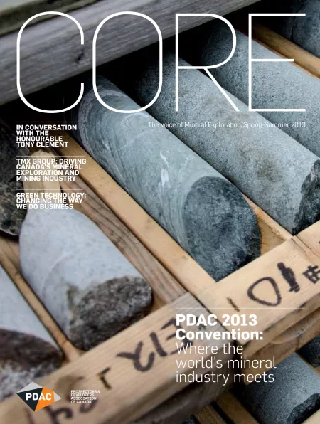 CORE Magazine Spring Summer 2013 PDAC Cover