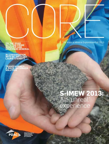 CORE Magazine Fall 2013 PDAC Cover